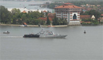 INS Kabra in Kochi Harbour